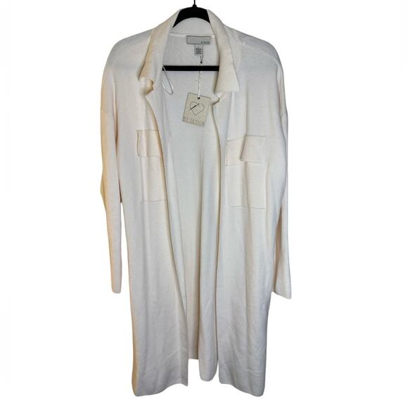 BY DESIGN Lola Notch Collar Tunic Cardigan - Camel Size L - Picture 2 of 7